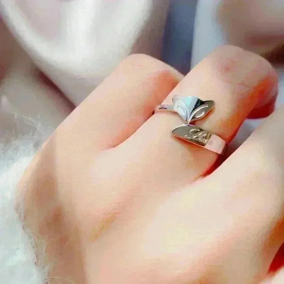 Free gift with purchase-Little Fox Titanium Steel Gold Plated Open Ring - Picture 7 of 13